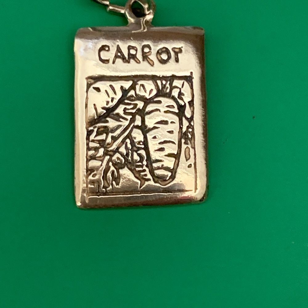 .925 Carrot Seeds Sterling Silver Jewelry Charm #garden